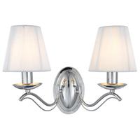 Andrettie Chrome 2 Light Wall Lamp