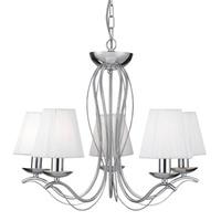 Andrettie Chrome 5 Light Ceiling Light