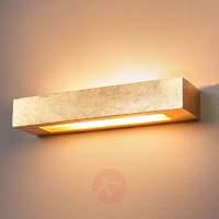 angular plaster wall light emina in gold