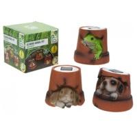 Animal Design Flowerpot Solar Light