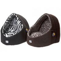 animal print pet cave bed 2 assorted designs