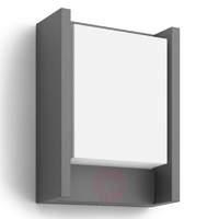 anthracite coloured led outdoor wall light arbour