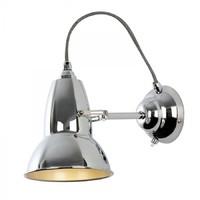 Anglepoise DUO Wall Light in Bright Chrome with White/Black Cable