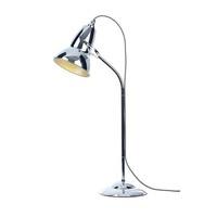 Anglepoise DUO Table Lamp in Chrome with Black/White Cable Braid