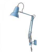 Anglepoise 31330 Original 1227 BRASS Wall Mounted in Dusty Blue