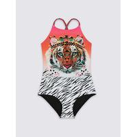 Animal Print Swimsuit with Lycra Xtra Life (3-14 Years)