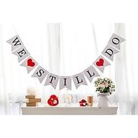 Anniversary Party Decorations We Still Do Banner Hanging Sign Photo Props Vow Renewal