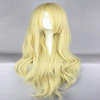 Anime Promotion Touhou Project Kirisame Marisa 80cm Long Wavy Blonde Cosplay Wig