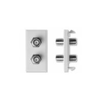 Antiference 2 x F - F Connector 1 Module White