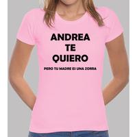 andrea love you but girl t shirt