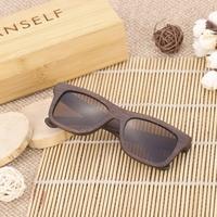 anself fashion bamboo wooden uv400 polarized unisex sunglasses