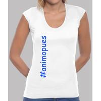 animopues girl manga v neck cut white