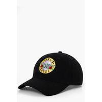 And Roses License Embroidered Cap - black