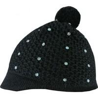 Anta Q\'ulqi Baby Alpaca - Knitted Beanie Hat with sequins 100% baby alpaca w women\'s Beanie in black