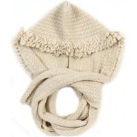 Anta Q\'ulqi Baby Alpaca - knitted Hat/scarf 100% baby alpaca wool women\'s Scarf in BEIGE