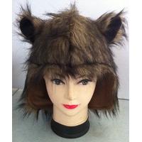 animal hood with brown ears