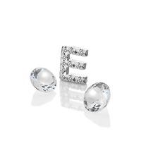 anais initial e rhodium and white topaz