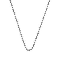 Anais Rhodium Beaded Chain 30 Inch