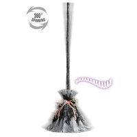 Animated Witch Broom With Motion & Sounds 73cm Halloween Fancy Dress