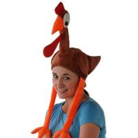 animal flying turkey hat with legs win