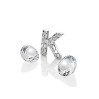 anais initial k rhodium and white topaz