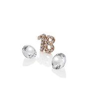 anais rose gold plated 18 and white topaz charm ex209