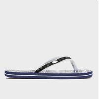 animal womens swish slim flip flops aop navy