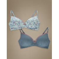 angel 2 pack slightly padded full cup bras