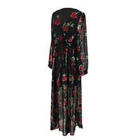 angell womens party daily going out street chic a line dressfloral v n ...