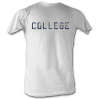 Animal House - Distressed College - White