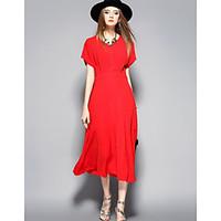 angel womens going out casualdaily party cute a line dresssolid round  ...