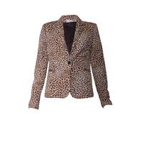 Animal Print Zip Pocket Jacket