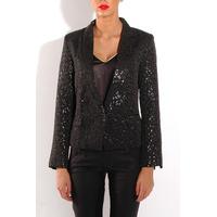 Animal Print Embossed Blazer