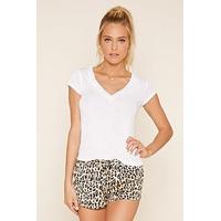 Animal Print Pyjama Shorts