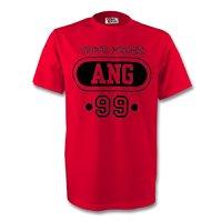 angola hun t shirt red your name kids