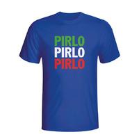 andrea pirlo italy player flag t shirt blue