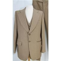 Anderson of London - Size: S - Light Brown Pinstripe - 3 piece suit