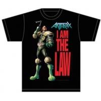 Anthrax I Am The Law Mens Black T-Shirt: Small