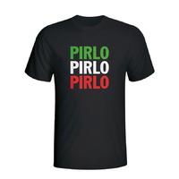 Andrea Pirlo Italy Player Flag T-shirt (black) - Kids