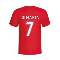 angel di maria man utd hero t shirt red kids