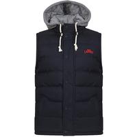 annerley hood insert quilted gilet in true navy tokyo laundry