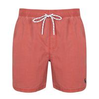 Ansdell Pigment Wash Swim Shorts in Red  South Shore