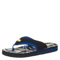 animal boys jekyl logo flip flops black