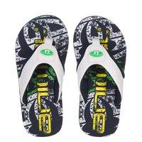 animal jekyl logo boys flip flops total eclipse navy