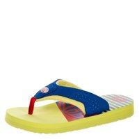 animal jekyl slice boys flip flops fluro lime