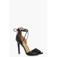 ankle wrap up stiletto black