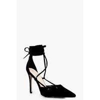 ankle wrap court stiletto black