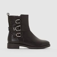 Ankle Boots with Strap Detail