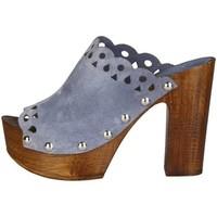 ana lublin palmira jeans womens mules casual shoes in blue
