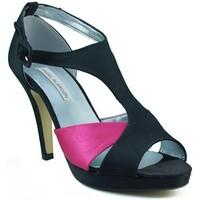 angel alarcon ang alarcon satin oporto womens sandals in black